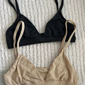 FITS EVERYBODY TRIANGLE BRALETTES - ONYX & CLAY